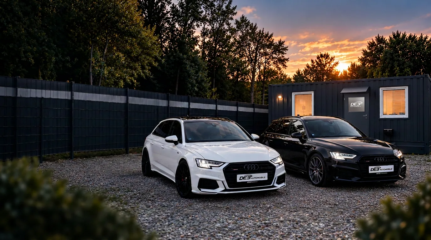 DE3 Automobile Standort in Bad Lippspringe mit zwei Audi-Fahrzeugen